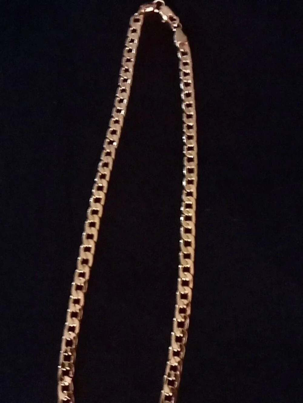 Gold Tone Men’s Cuban Link Chain Necklace